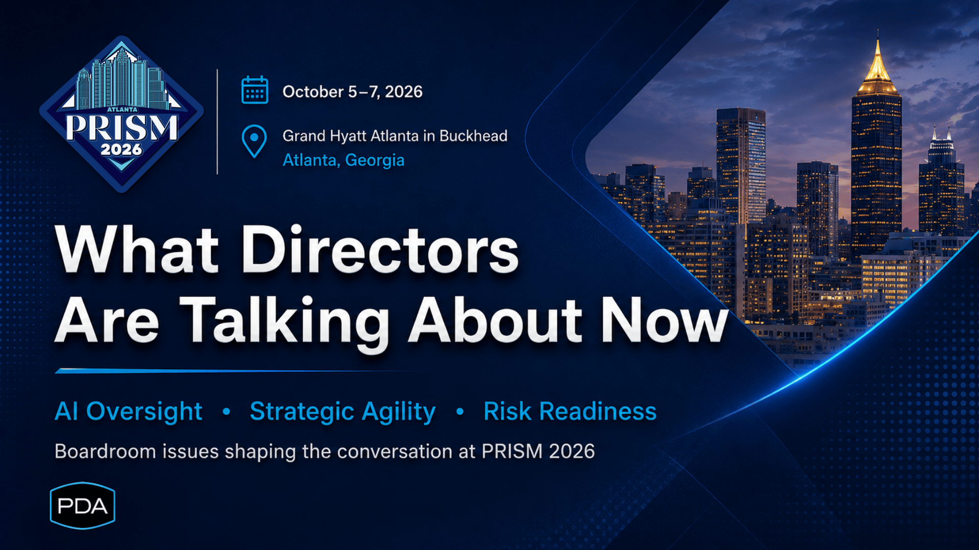 What Directors Are Talking About Now, and Where PRISM Takes the Conversation